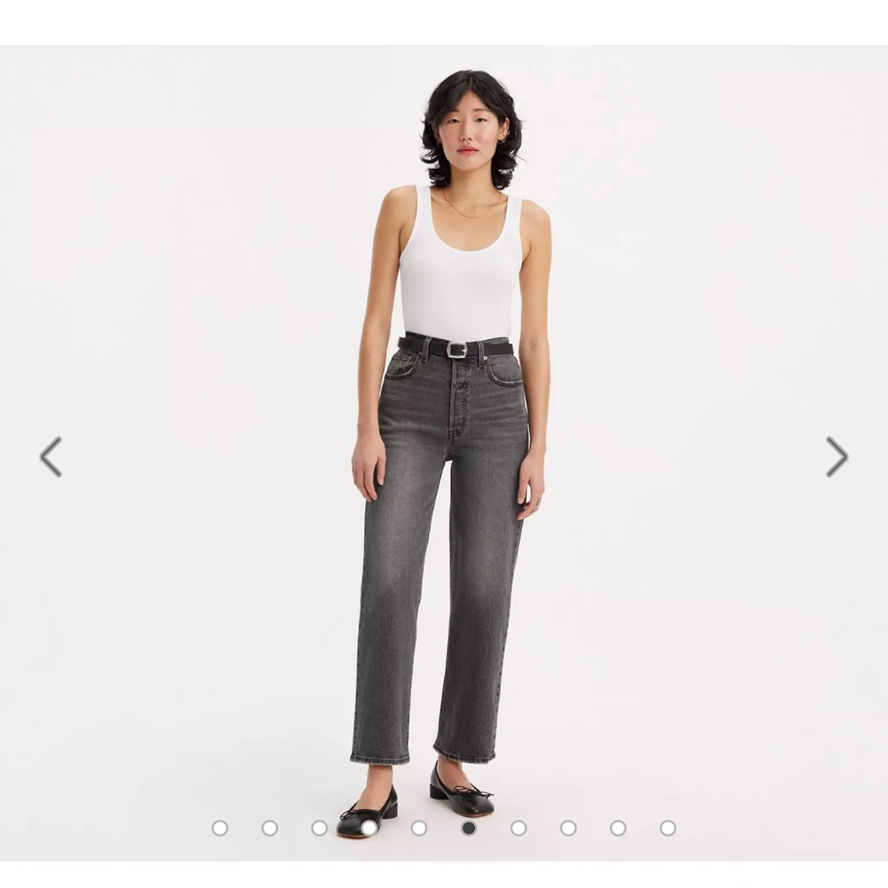 Levi’s ribcage ankle straight high waisted jeans